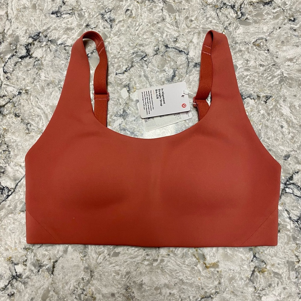 Lululemon In Alignment Straight Strap Padded Sports Bra